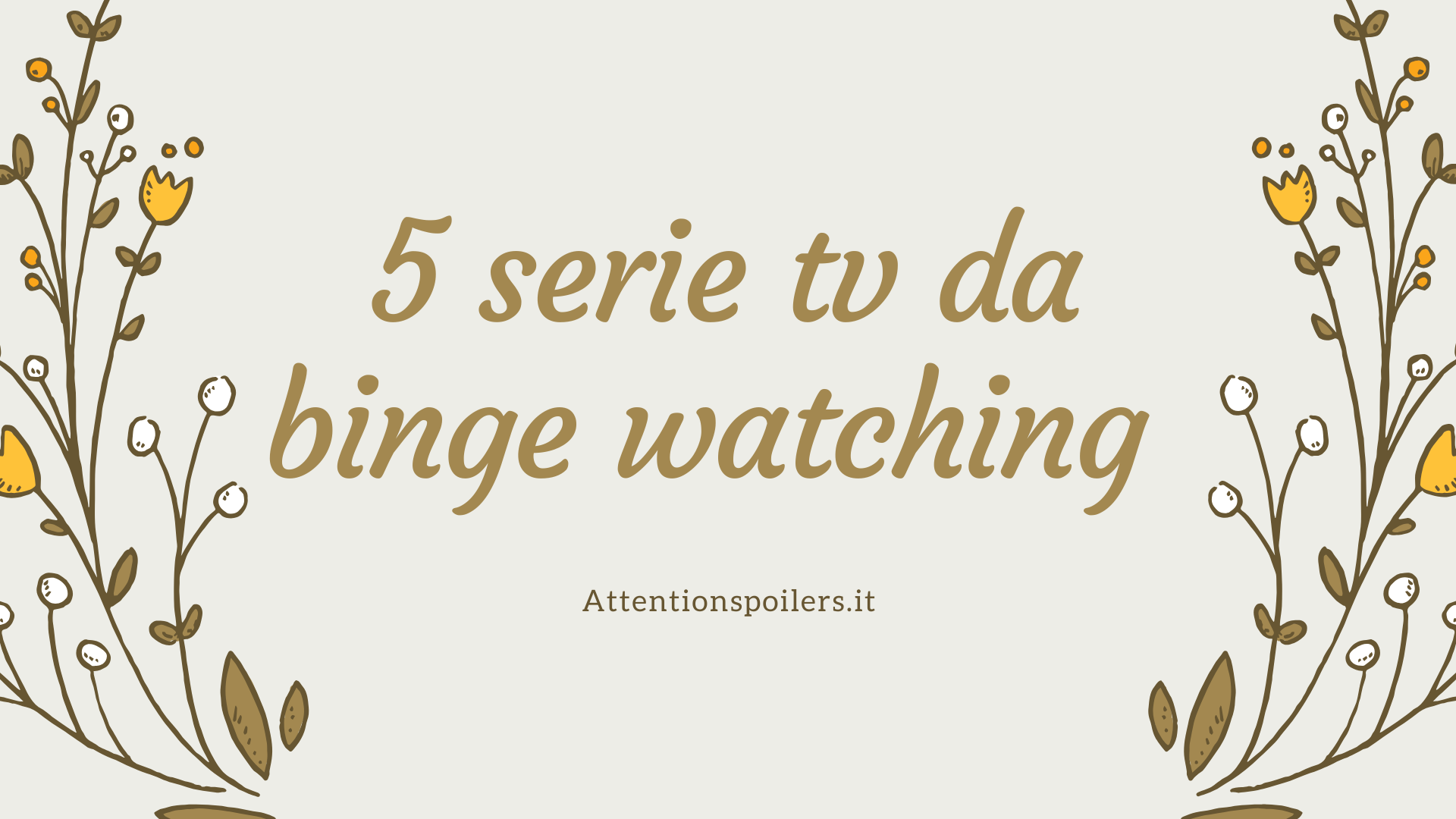 5 serie tv da binge watching